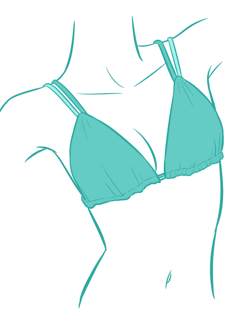 Custom Tori Triangle  Top